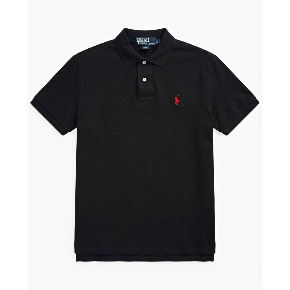 Polo Ralph Lauren Men's S Black Short Sleeve Cotton Polo Shirt Classic Fit Logo